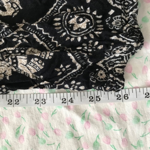 Bohemian Hippie Elephant Harem Pants XS/S High Waisted Loungewear Side Pocket - Picture 9 of 12